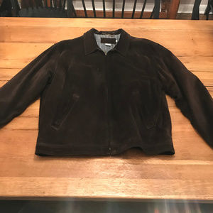 J Crew Men's Suede Jacket, size large